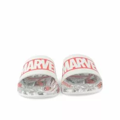 Claquettes BLANC MARVEL -magasin de bottes claquettes blanc marvel 2