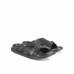 Claquettes NOIR DENIM SIDE -magasin de bottes claquettes noir denim side 146