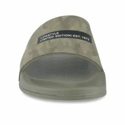 Claquettes VERT DENIM SIDE -magasin de bottes claquettes vert denim side 12