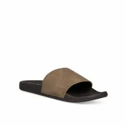 Claquettes VERT DENIM SIDE