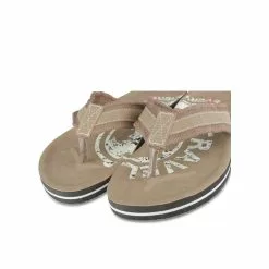 Tongs MARRON DENIM SIDE -magasin de bottes tongs marron denim side 11