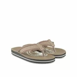 magasin de bottes -magasin de bottes tongs marron denim side 8