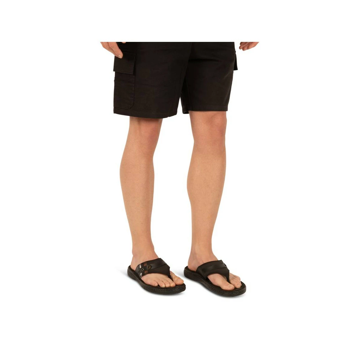 Tongs NOIR CAPE BOARD CUIR 2 Tongs NOIR CAPE BOARD CUIR – Image 2