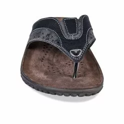 Tongs NOIR CAPE MOUNTAIN 9 Tongs NOIR CAPE MOUNTAIN -magasin de bottes tongs noir cape mountain 4