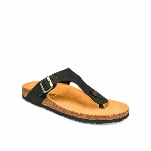 Tongs NOIR DENIM SIDE 3 Tongs NOIR DENIM SIDE -magasin de bottes tongs noir denim side 22